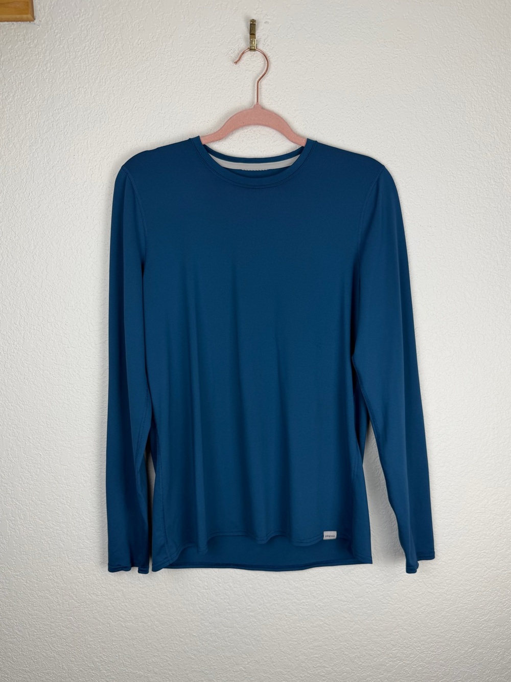 Patagonia Capilene Long Sleeve Quick Dry Base Layer Top Blue Large